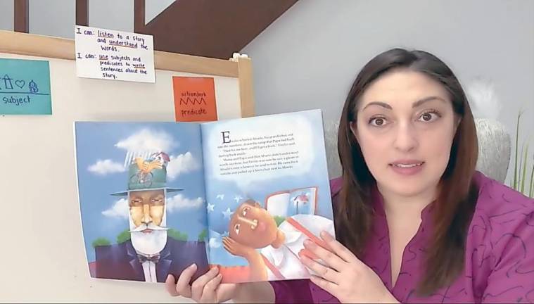 New Jersey teachers are holding class online through NJTV Learning Live Maria Montroni-Currais teaches third graders lessons from Butterfly Boy & Chameleon on NJTV Learning Live