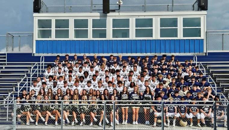 Football preview: Pope John aims to return to state final The 2025 Pope John XXIII Regional High School football team and cheerleaders.