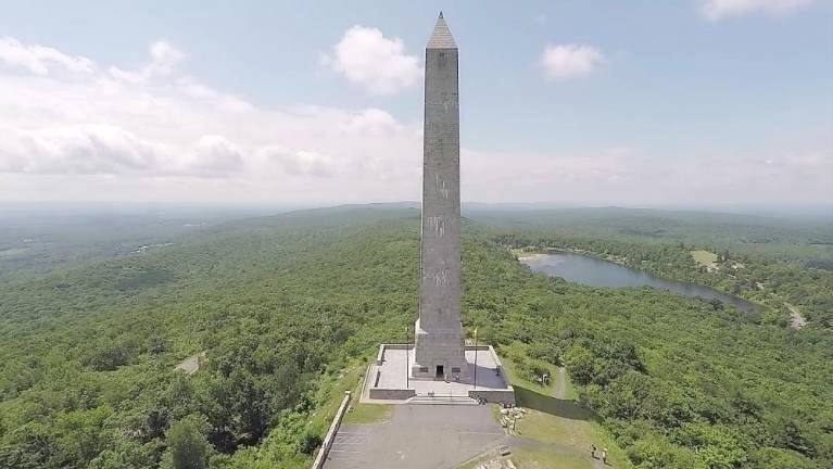 The monument honoring all war veterans at High Point State Park (state.nj.us/dep)