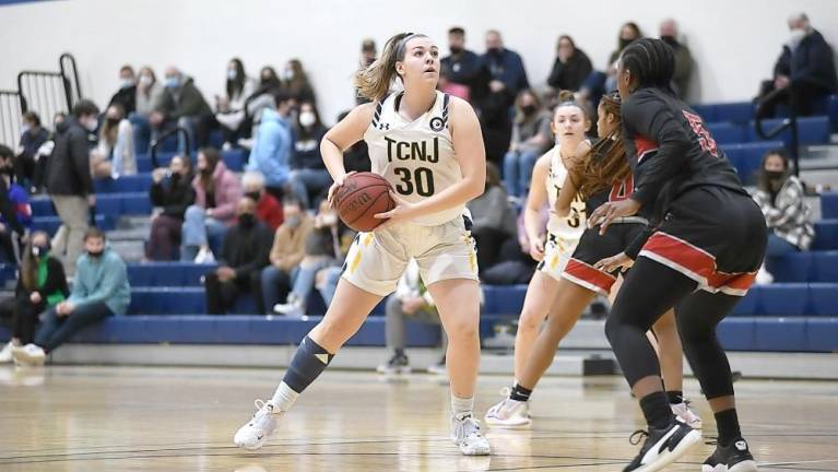 Morgan Heller is a senior forward on the women’s basketball team at The College of New Jersey in Ewing. (Photo courtesy of tcnjathletics.com)