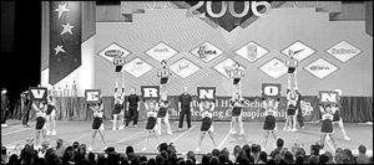 Vernon varsity cheerleaders reach finals in Orlando Vernon varsity cheerleaders reach finals in Orlando