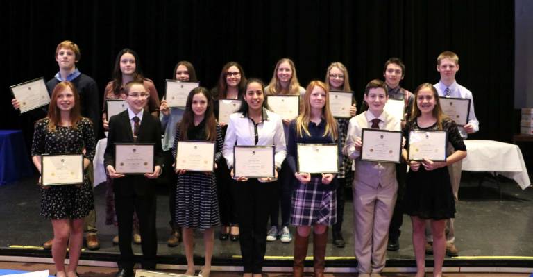 Sussex county school counselors association presents the Annual Middle School Caring Awards at SCCC Sussex county school counselors association presents the Annual Middle School Caring Awards at SCCC