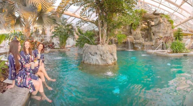 One of the pools at Crystal Spring Resort