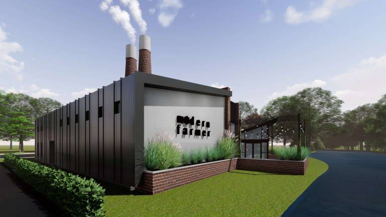 Computer-generated image: Smokestacks will pay hommage to industrial-era factories in Sussex County