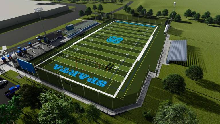 Sparta turf project update Sparta turf project: Camden County Educational Services Commission provided information and rendering on behalf of the Sparta Township School District.
