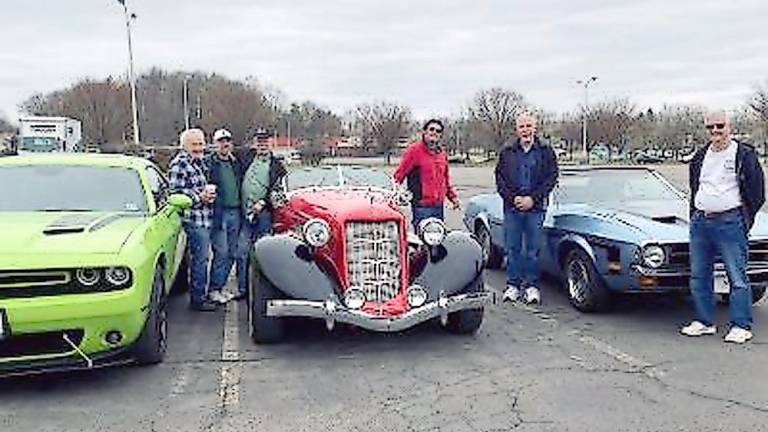 From left: club members Jack Dixon, Jay Villaverde, Jerry Gamble, and Vin DePeppo and club president Jay Villaverde