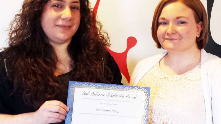 Rapp receives Isak Anderson scholarship award Rapp receives Isak Anderson scholarship award