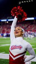 CH1 Ava Mazzarella, a freshman at Liberty University, was scheduled to cheer for her team in the Fiesta Bowl on Monday, Jan. 1. (Photos provided)