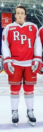 Tommy Grant was named Captain for the REnsselaer Polytechnic Insttitute 2018-19 hockey season. (Photo submitted)