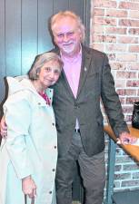 Karen and Bert Baron pose for a photo. Bert Baron is a New Jersey Broadcasters Association Radio Hall of Fame inductee.