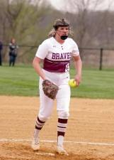 Newton's pitcher Carly Mayhood allowed three earned runs on three hits with 15 strikeouts and five walks.