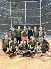 Sparta VFW wins its second consecutive championship in men’s mushball, run by the township’s Recreation Department. The team’s record was 12-1. (Photo provided)