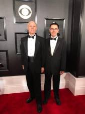 Local resident Ian Good (at right) at the Grammy Awards on Sunday, Jan. 26, 2019.