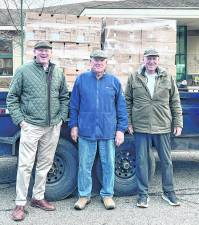 <b>Chuck Roberts, Roy Knutsen, and Michael McNamara made significant donations to Project Self-Sufficiency’s Thanksgiving initiative to feed more than 500 families.</b>