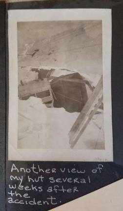 Quonset hut damage, April 1944.