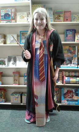 Kaylee Handzus, 11, at a Harry Potter event at Sparta Books last year photo by Meghan Byers
