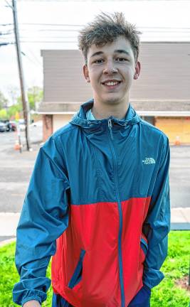 Cleanup volunteer Nicholas Panuite.