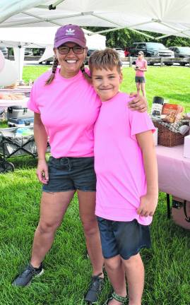 Katie and Colson Artress of Sandyston pose for a photo.