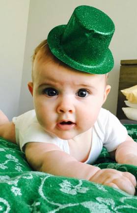 Little Irish Lass. My First St. Patrick's Day. Photo courtesy of Erin.