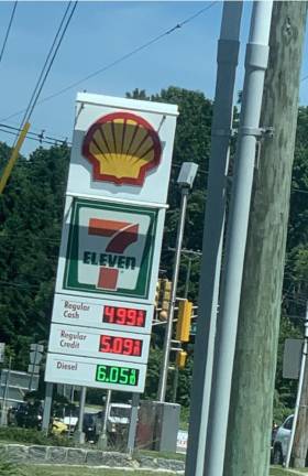 Gas prices as of Tuesday, June 14 in Sparta, NJ