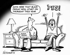 Cartoon EARLY BLACK FRIDAY