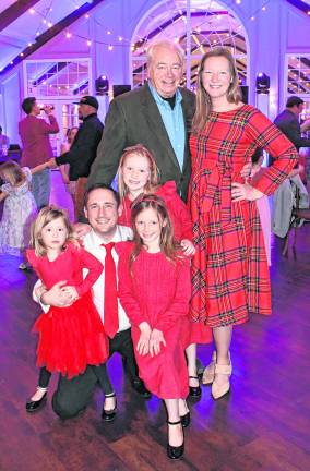 Annora, John, Sofia, Bella Simonetti are with Bill Snyder and Blair Simonetti.