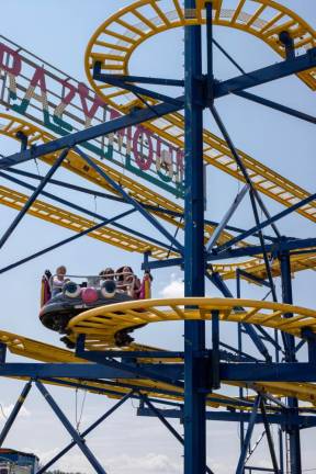 Fair-goers have a choice of rides on the midway. (Photo by Aja Brandt)