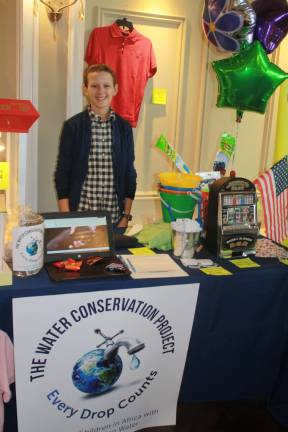 Jake Ryan at work last month raising money for The Water Conservation Project.