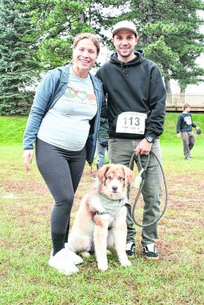 Liz, Alex and Summit Zappile of Sparta pose for a photo.