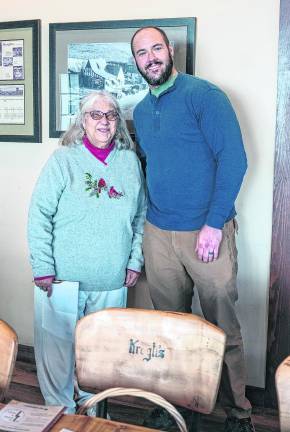 Maryanne Francisco and Jason Fuchs of Krogh's hosted the Tavern Talk event.