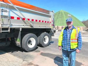 Ernest Katzenstein of Branchville has been working for Sussex County since he was 19. (Photo by Kathy Shwiff)