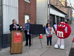 Hackettstown officials announce plans for a New Year’s Eve Celebration during a press conference Thursday, Dec. 14. (Photo provided)