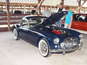 This midnight blue 1959 MG A Coupe won the People's Choice Award. The car belongs to Jim Van Genderen of Bloomingdale.