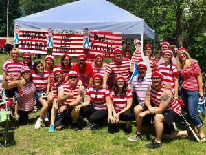 Sparta Books Dragon Boat Race team, all dressed up as you-know-who