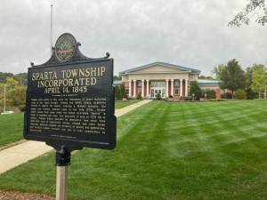 Sparta Township Municipal Building is shown.