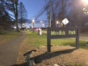 Santa visit and tree lighting at Holiday Market in the Park