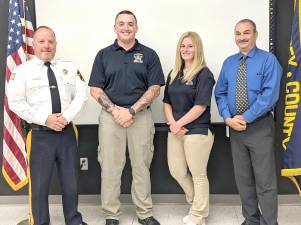 L-R: Sheriff Michael F. Strada, Supervising PST Brian Cannon, Supervising PST Shannon Quinn, and Director Mark Rozek.