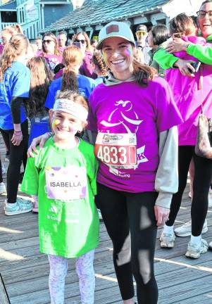 Heather and Isabella Freeland of Wantage pose for a photo.