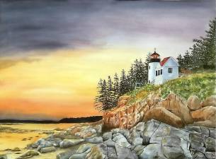 Bass Harbour Lighthouse, by Donna Sanderson.