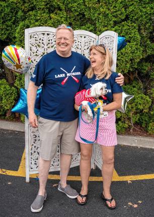 Mark Scott and Marjy Murphy with Tootsie, a Maltese and winner in the toy dog category.