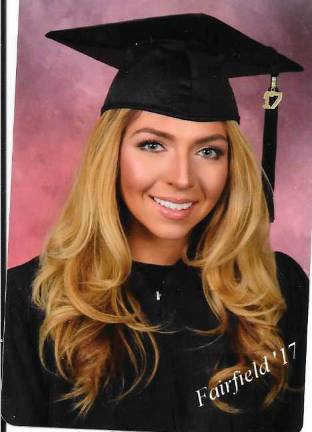 Jacqueline Foley, who graduated with a nursing degree from Fairfield University.