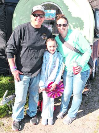 <b>Jake, Abbi and Mary Legg of Montague pose for a photo.</b>
