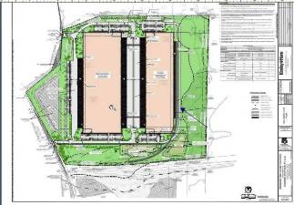 The initial plans for the warehouse at 33 Demarest Road.