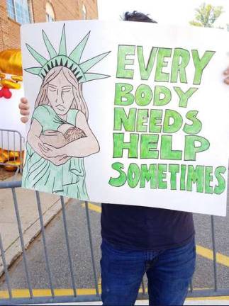 From last Friday's protest in Morristown Photo provided