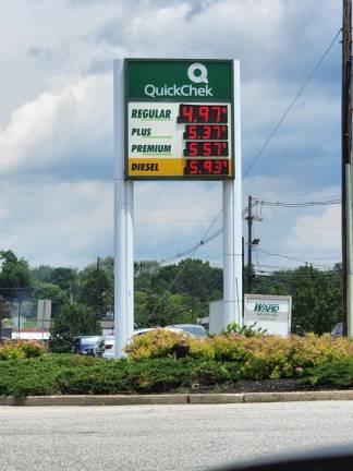 Gas prices as of Monday, June 13 in Newton, NJ