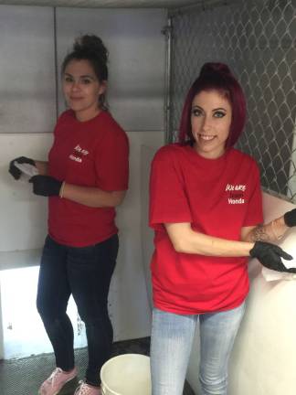 From left, Felicia Smolinski and KeriAnne Willey