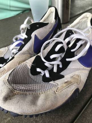 O'Sullivan's favorite pair of racing spikes