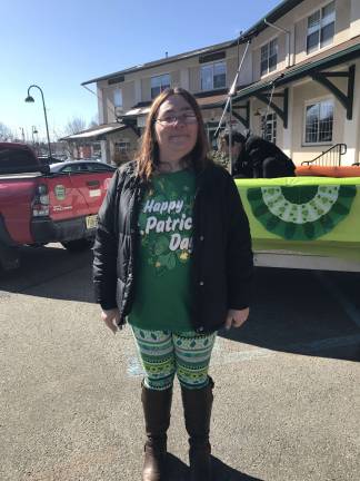 Tammy Carodenuto was part of Christ Community Church's float in the parade. Photos by Laurie Gordon