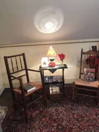 Visitors were able to take a look at the various rooms in the Coursen Homestead on Twelfth Night. 