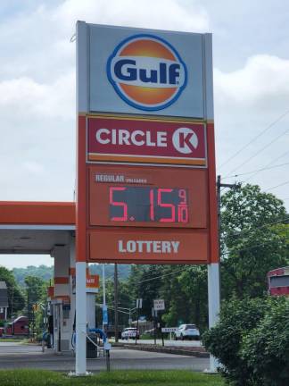 Gas prices as of Monday, June 13 in Andover, NJ